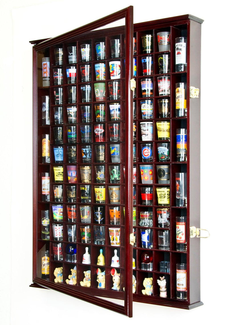 108 Shot Glass Display Case Cabinet