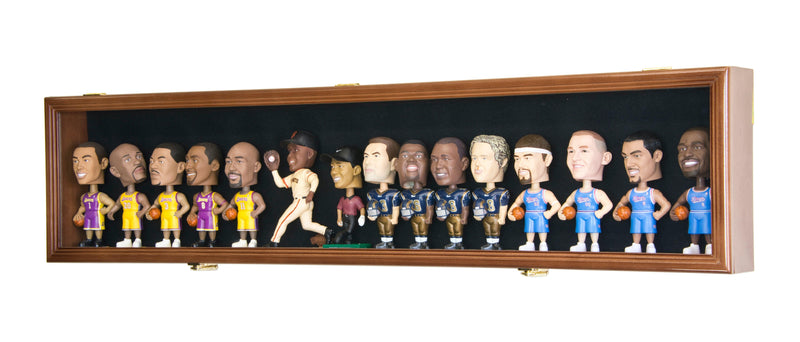 Long Bobblehead Figurine Display Case Cabinet