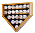 23 Baseball Ball Display Case Cabinet - Home Plate Shaped - sfDisplay.com