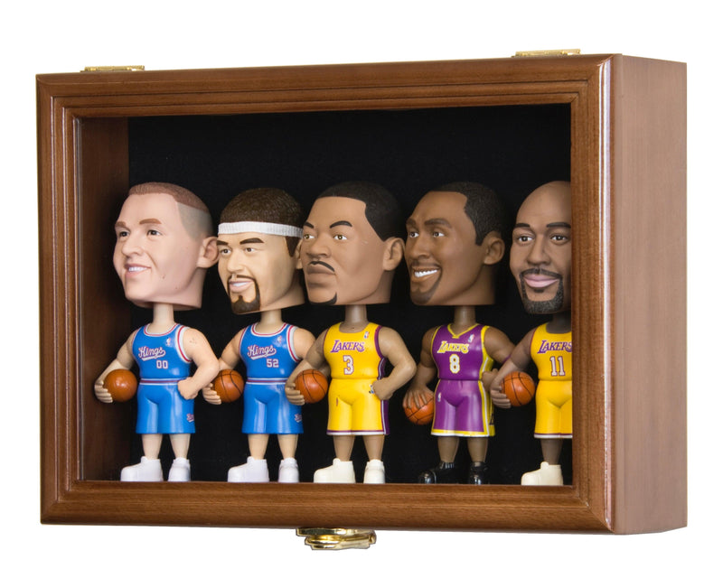 Small Bobblehead Figurine Display Case Cabinet