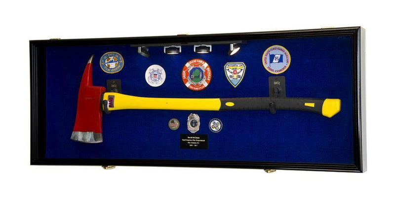 Firefighter Fireman Axe Display Case Cabinet - sfDisplay.com