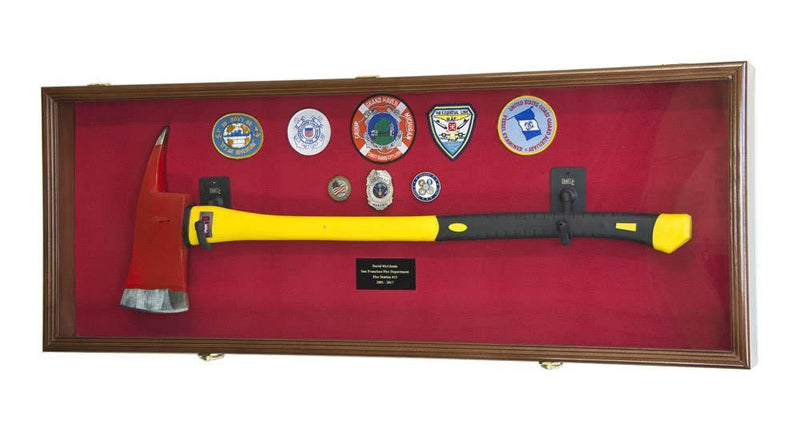 Firefighter Fireman Axe Display Case Cabinet - sfDisplay.com