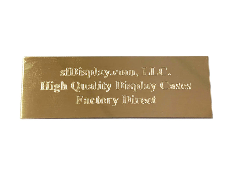 3x1 Engraving Plate with 3 lines of text