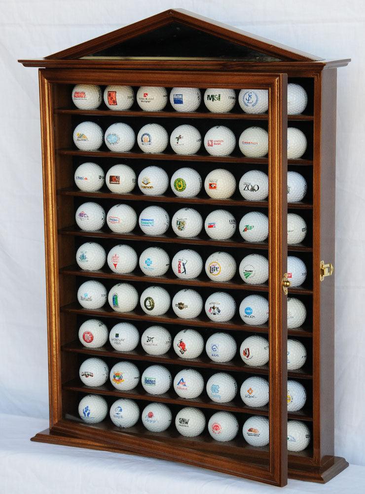 63 Golf Ball Designer Display Case Cabinet