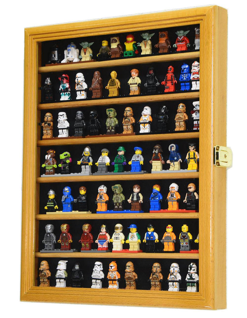 70 Mini Figures / Miniatures / Figurines Display Case Cabinet