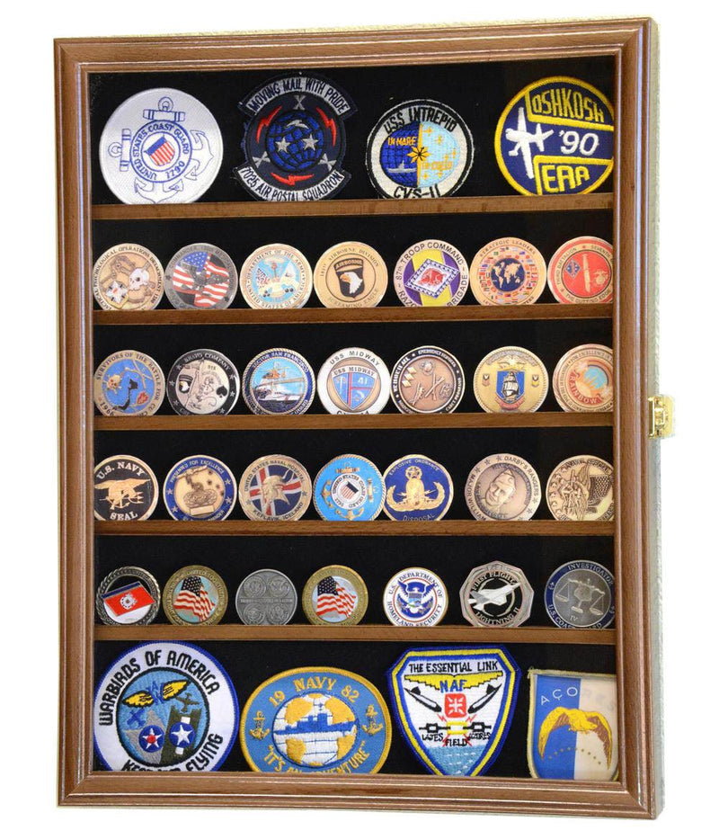 Challenge Coin / Medals / Pins / Badges / Ribbons / Insignia /Combo Display Case Cabinet - sfDisplay.com