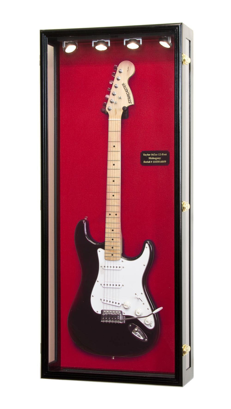 Clear Viewing Guitar Display Case Cabinet (for Electric or Acoustic) - sfDisplay.com