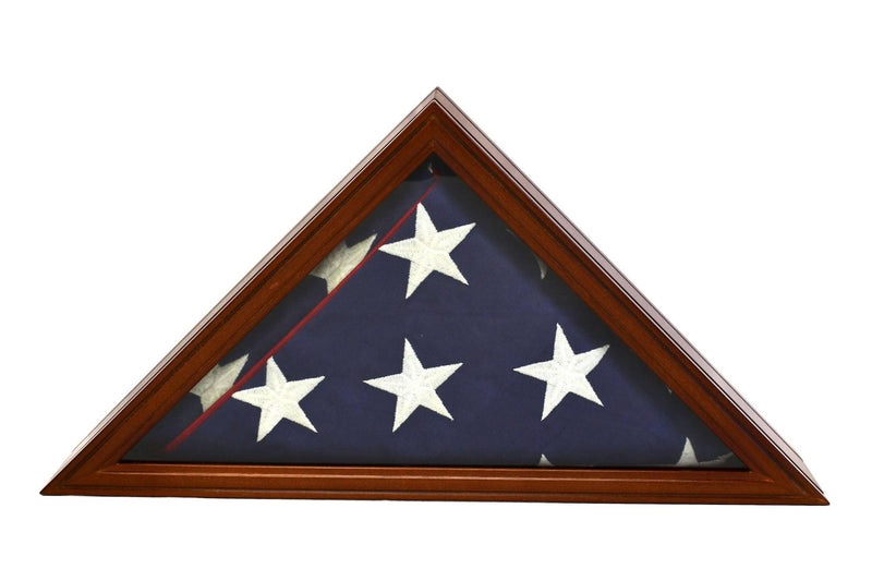 Old Glory Flag Display Case Glass Cabinet for 5x9.5' Flag - sfDisplay.com