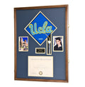 X-Large Diploma, Graduation Tassel, and Cap Display Cabinet (w/ Custom Matting Colors) - sfDisplay.com