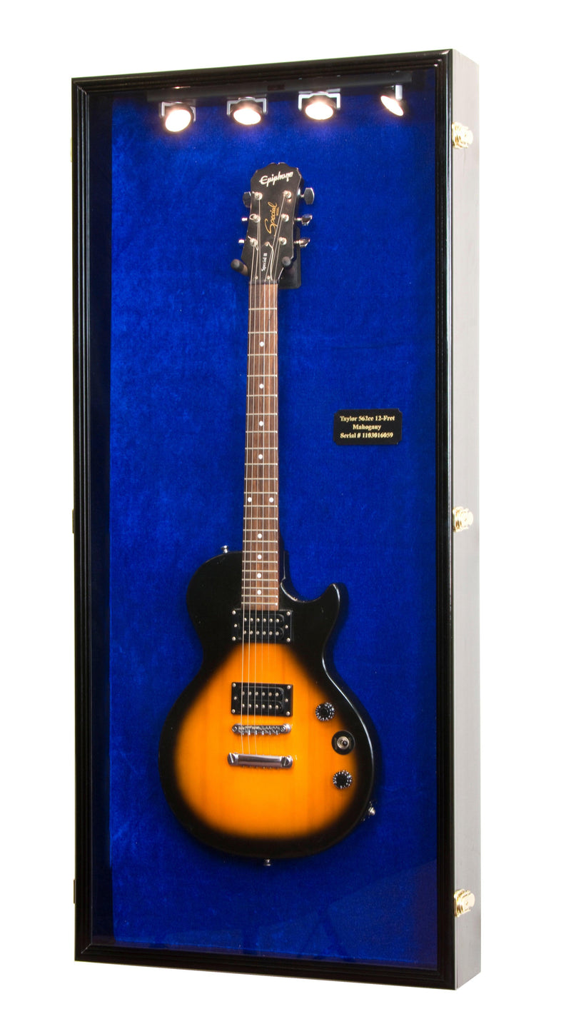 Electric Guitar Display Case Cabinet - sfDisplay.com