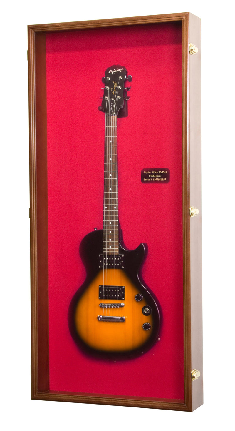 Electric Guitar Display Case Cabinet - sfDisplay.com