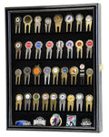 Golf Divot Tool Markers Coin Chips Medallion Display Case Cabinet