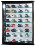 Large Pocket Pro Mini Helmet Display Case Cabinet (Mirrored Back)