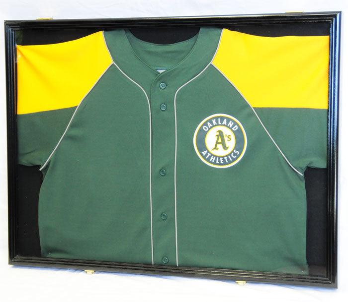 Large Jersey or Uniform Frame Display Case Cabinet Shadow Box (w/ Double Matting) - sfDisplay.com