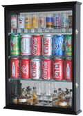 Mini Liquor Bottle/ Soda Can w/Mirror Backed Display Case Cabinet - sfDisplay.com