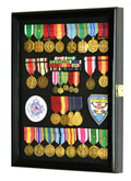 Military Medals, Pins, Patches, Insignia, Ribbons, Flag Display Case Cabinet - sfDisplay.com