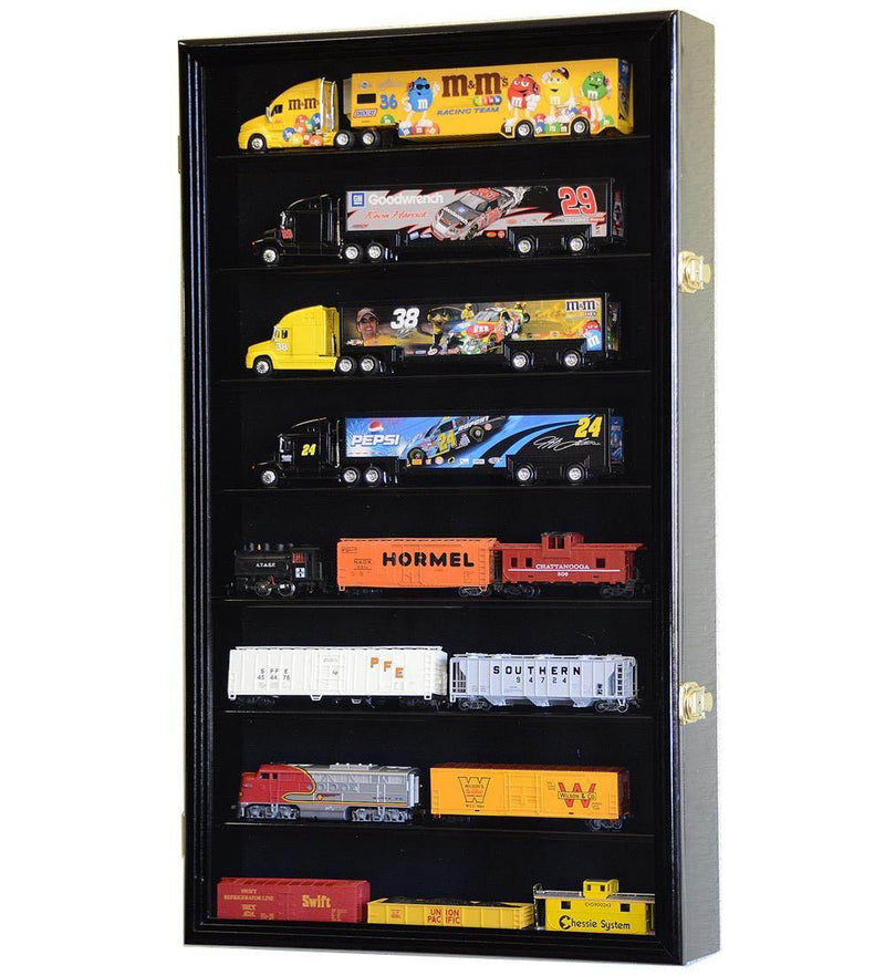 Hot Wheels Trailer Rig Display Case Cabinet w/ UV Protection - sfDisplay.com