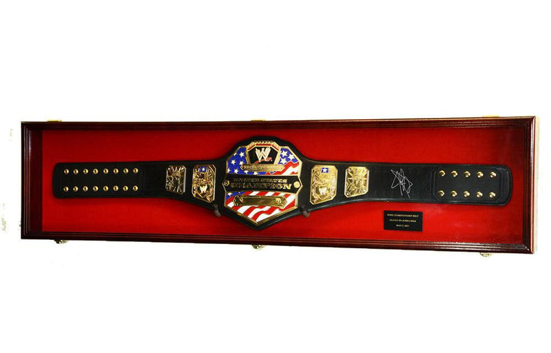 Wrestling Belt Display Case Cabinet (54") - sfDisplay.com