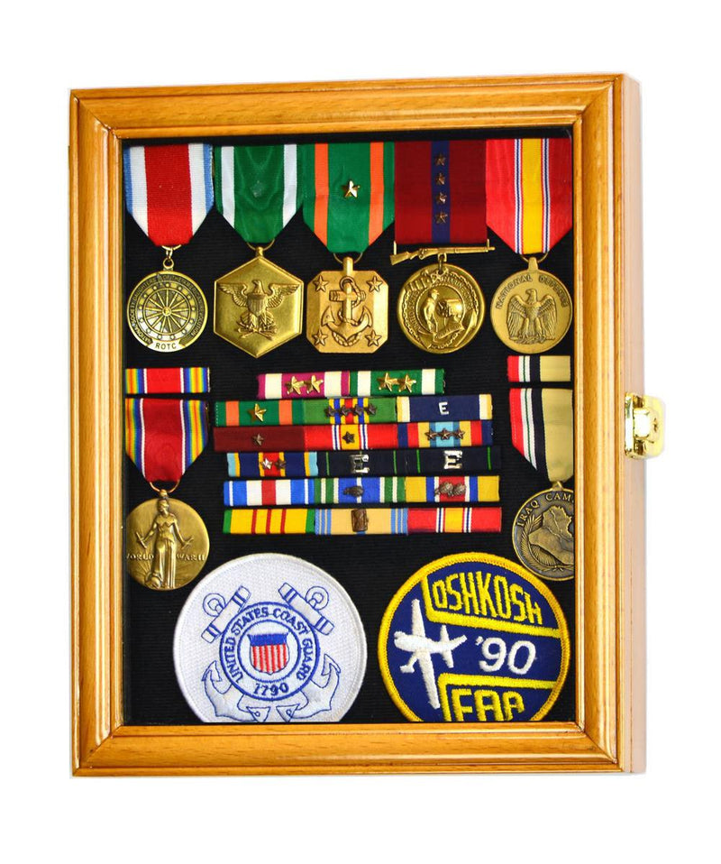XS Military Medals, Pins, Patches, Insignia, Ribbons Display Case Cabinet