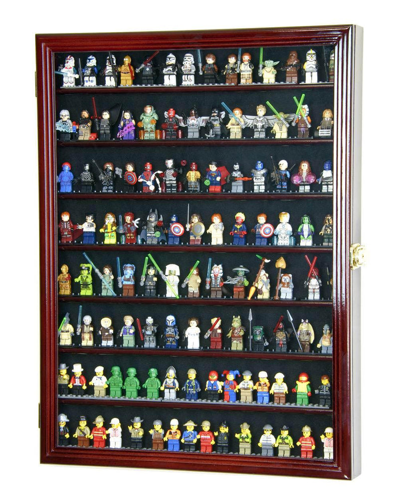 Large 110+ Mini Figures/ Miniatures / Figurines Display Case Cabinet - sfDisplay.com