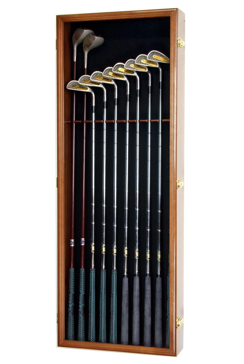 Large Golf Clubs Display Case Cabinet (Driver, Iron, Putter)