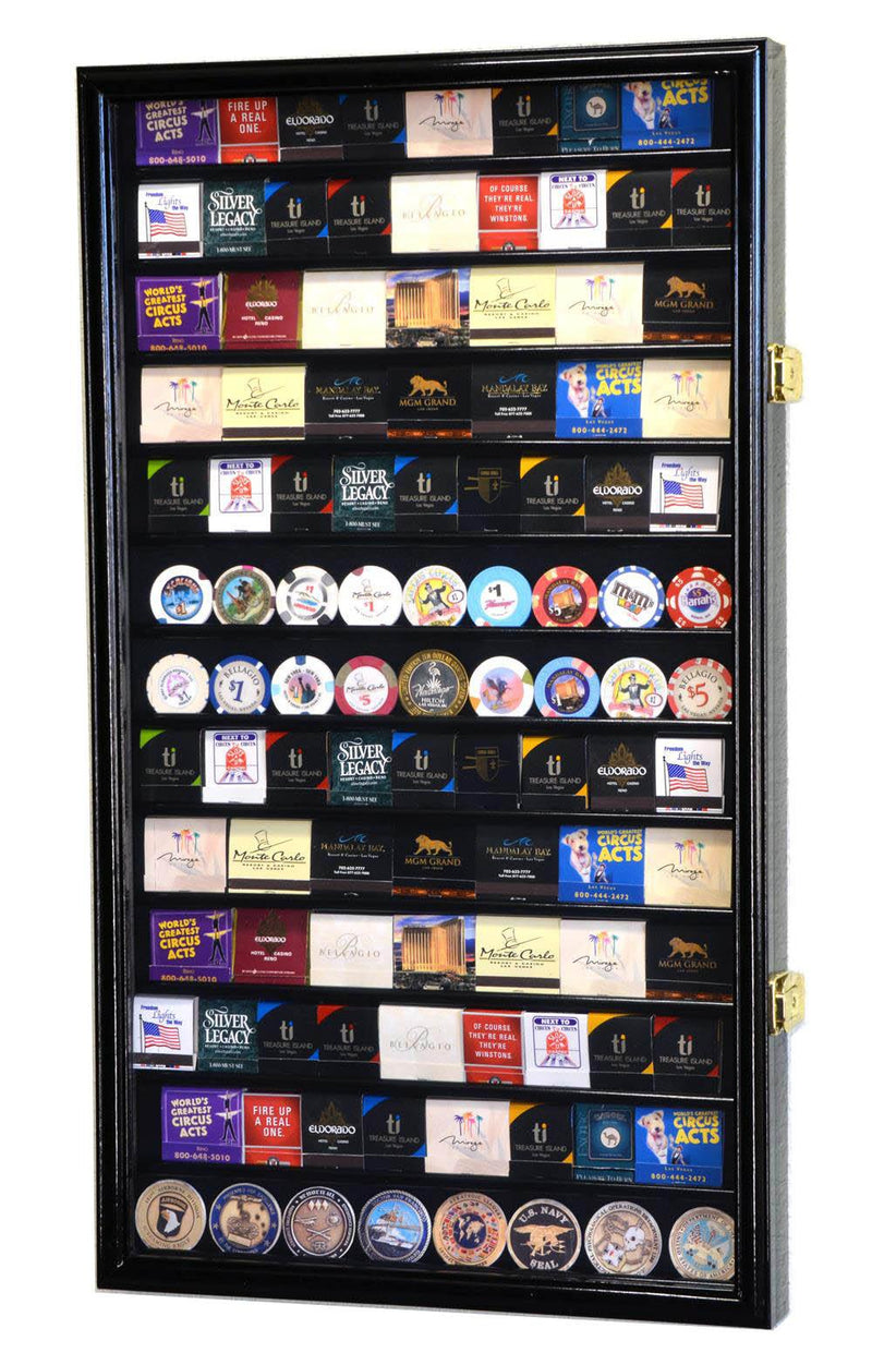 117 Matches Matchbook Display Case Cabinet - sfDisplay.com