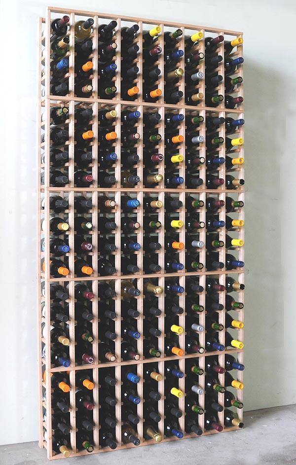 Designer Collections 180-Bottle 9-Column 20-Row Wine Storage Rack - sfDisplay.com
